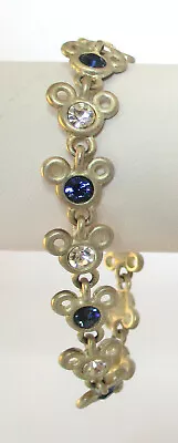 Estate Blue/Crystal Rhinestone Mickey Mouse Bracelet Disney • $2.99