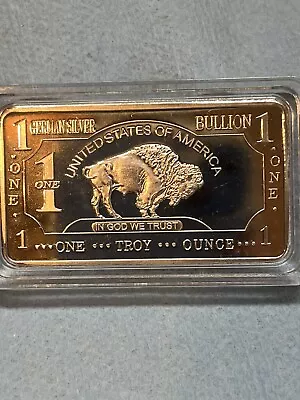 (3) 1 Oz German  Silver Bars Buffalo • $9