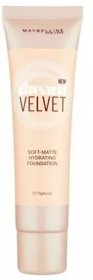 3 ×Maybelline Dream Velvet Soft Matte Hydrating Foundation 30ml-01 Natural Ivory • £20