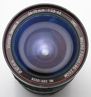 Vivitar Series 1 24-70mm 24-70 MM 3.8-4.8 Vmc Macro Focusing Zoom - Minolta • $150.87