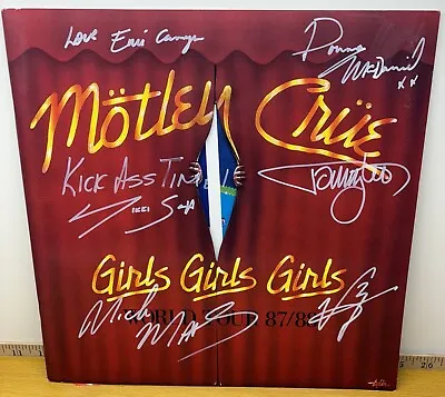 1987 Motley Crue Band Signed By 4 Concert Program Authentic Autographed VTG • $1000