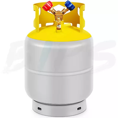 Recovery Tank 30lb 400 PSI 1/4 SAE Y-Shaped Valve Refrigerant Cylinder Tank • $65.99