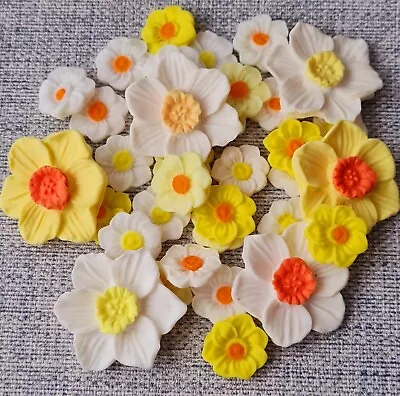 30 X Easter Cake  Daffodils Flower Decorations Handmade • £12.99