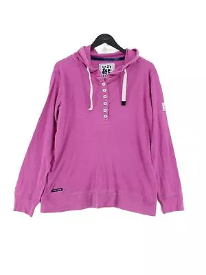 Lazy Jacks Women's Hoodie UK 10 Pink 100% Cotton Pullover • £27.50