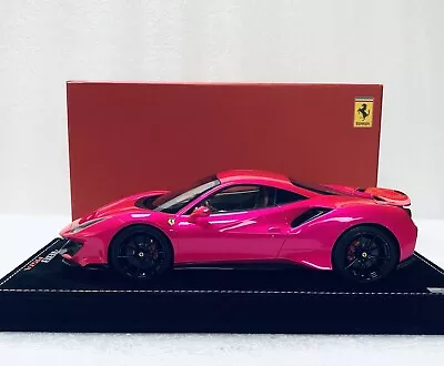 1:18 MR Collection Ferrari 488 Pista Pink Flash/Black Rims Limited 15 Pcs • $695