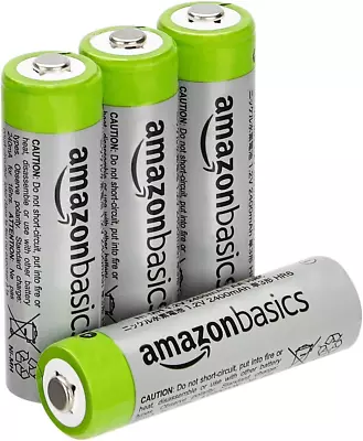4-Pack Rechargeable AA Nimh High-Capacity Batteries 2400 Mah • $12.21