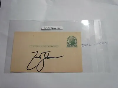 $50 • Buy Zach Johnson Signed Post Card