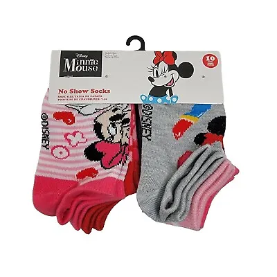 Toddlers No-Show Socks Minnie Mouse 10-Pairs US Shoe Size: 7-10 • $9.88