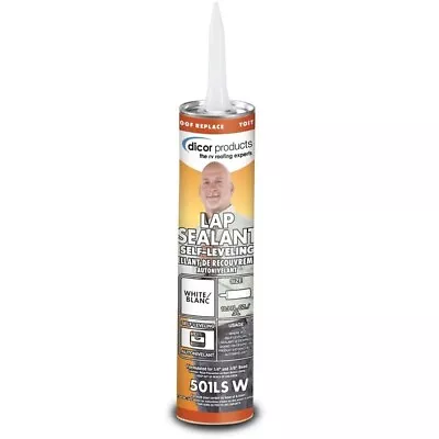 Dicor 501LSW Epdm Self-Leveling Lap Sealant White 10.3 Oz. Tube • $18.98