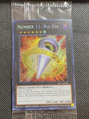 YuGiOh! - Number 11: Big Eye BLC1-EN001 Secret Rare Limited Edition Sealed • $5.95