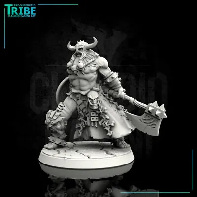 Male Barbarian Viking Fighter Miniature 28mm 32mm Dungeon Dragons D&D RPG • £11.57