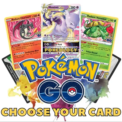 $1 • Buy Pokemon GO 🟩 Rare, Holo, Reverse, V, VMAX 🟩 CHOOSE PICK YOUR CARD 🟩