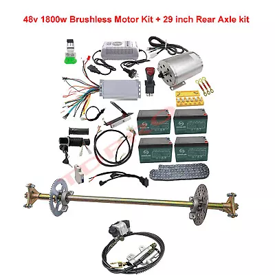 Go Kart Drift Trike 29  Rear Axle Kit & 1800w Electric Motor Controller ATV Quad • $635.58