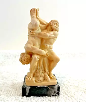 VTG G Ruggeri Hercules Kills Trojan King Laomedon 3.5  Statue Cast Figure Italy • $29.50