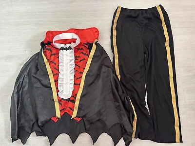 Kids Dracula Vampire Costume Halloween Child Boy Fancy Dress Outfit 6-7 Years • £3.75