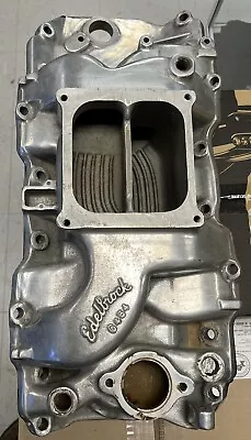 Edelbrock C454 Polished Big Block Chevy Intake Rectangle Port Dominator Bore • $350