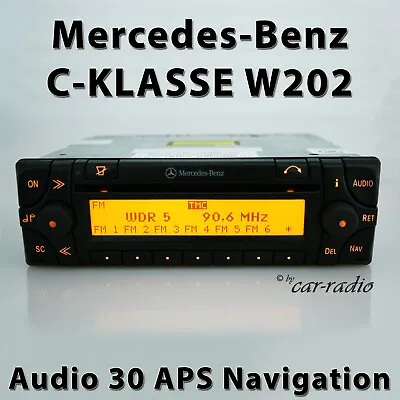 Genuine Mercedes Audio 30 APS Becker W202 Navigation System C-Class S202 Radio • $297.69