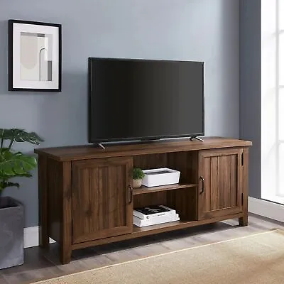 Centurion Supports RANCH Walnut 6-Shelf Storage Up To 65” Flat TV Cabinet • £159.99