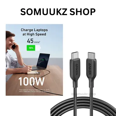 $27.20 • Buy USB C To USB C Cable 100W, Anker Powerline III Type C Fast Charging Cable 2.0