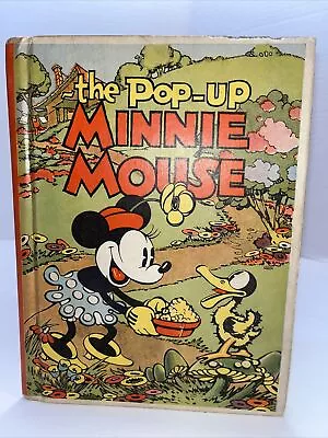 1933 - Minnie Mouse Pop-Up Book - Very Nice - Pop Up Works - Pretty Covers • $189.99