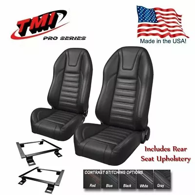 TMI Pro Series - Highback Bucket Seats Brackets + Rear 1979-93 Mustang Hatchbk. • $3184.04