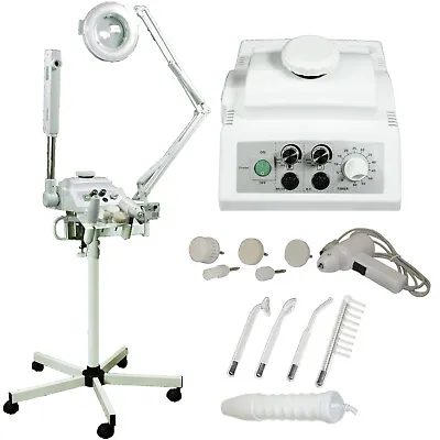 $299.88 • Buy 4 In 1 Facial Steamer 5x Magnifying Lamp High Frequency Brush Salon Equipment 