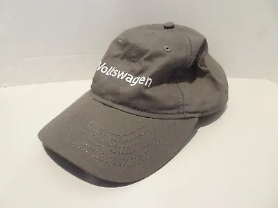 Official Volkswagen Logo DriverGear Baseball Hat Cap Adjustable Strapback Gray • $19.99