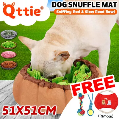$11.99 • Buy Dog Slow Feeding Bowl Mat Snuffle Nose Training Toy Sniffing Pad Cushion Blanket
