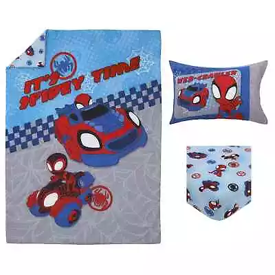 MARVEL Spidey & Amazing Friends 3-piece Toddler OR Crib Nursery Bedding Set -NIB • $22.10