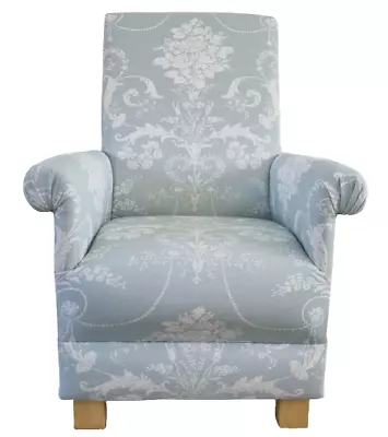 Laura Ashley Josette Fabric Adult Armchairs Chairs Duck Egg Grey Navy Accent New • £229.99