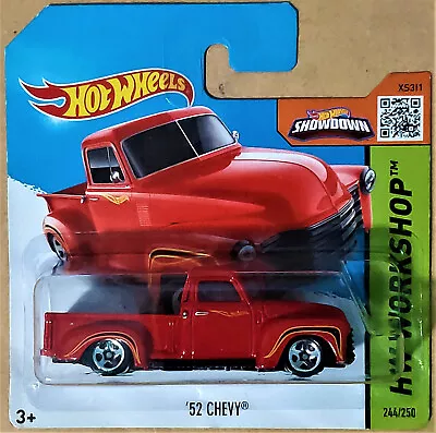 $8 • Buy 2015 Hot Wheels Workshop #244 - '52 Chevy Pickup - Short Card