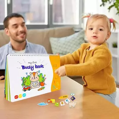 $30.40 • Buy Kids Busy Book 12 Pages Learning Activities Toys For Toys 1 2 3 4 5 Year Old