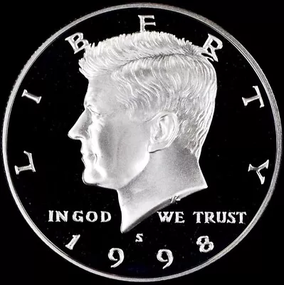 $7.98 • Buy 1998 S Kennedy Half Dollar Gem Deep Cameo Clad PROOF US Mint Coin