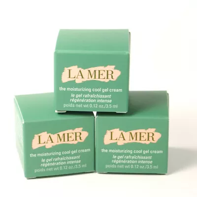 LA MER The Moisturizing Cool Gel Cream Travel Size 0.12oz / 3.5ml Lot Of 3 NEW • $34