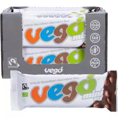 Vego Organic Whole Hazelnut Chocolate Bars - Mini (20x65g) • $103.96