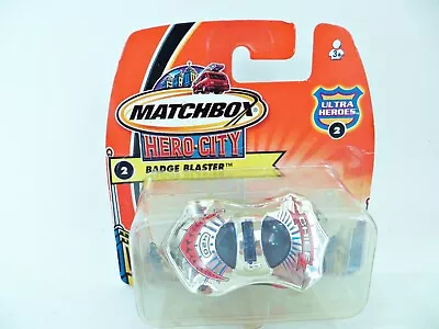 Matchbox Hero City 'police Car Badge Blaster' 2 Boxed/short Card/blister/carded • $5.04