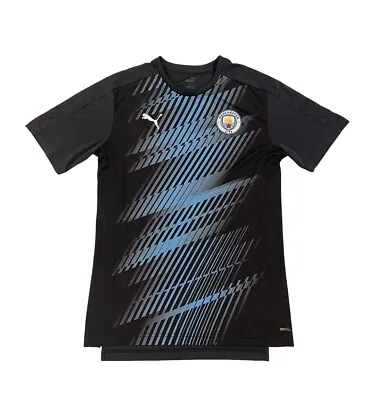 Puma 2019/20 Manchester City Blue Black Stadium Training Jersey Men’s Size Large • $43.96