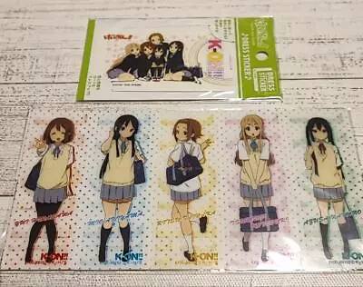 K-ON! Goods Sticker Film Bookmark Yui Hirasawa Mio Akiyama Set Lot Of 2 • $67.50