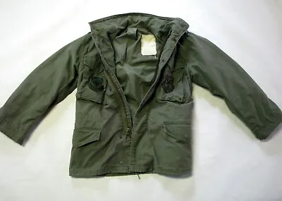 US Military Men’s M65 OG 107 Cold Weather Field Jacket Coat OD Green Vtg Sz SM • $34.99