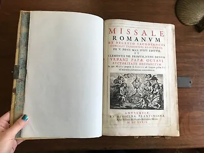 1679 Missale Romanum Ex Decreto Sacrosancti - Plantin Press - Gregorian Music • $1750