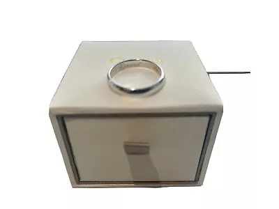 £575 • Buy New Men’s Gents Wedding Ring Clogau Welsh White Gold 18ct. Boxed. Size V.