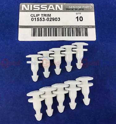 Genuine Nissan Patrol GU Y61 Navara D22 Flare Clip Front Rear White 10pcs • $29.56