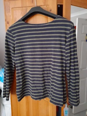 £4.99 • Buy Ladies SEASALT Sz 14 Sailor Top Autumn Sparkle