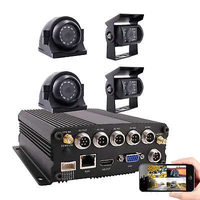 1080P Camera System GPS WiFi AHD BUS Truck DVR MDVR Mini Camera APP Remote View • $299