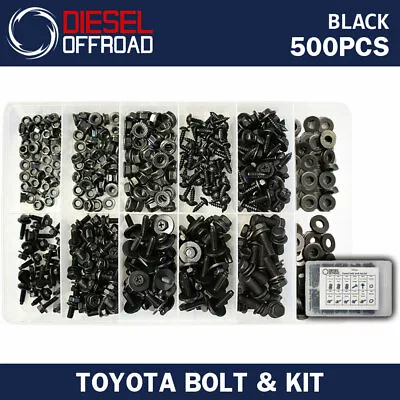 Bolt & Nut Kit 500 Pcs For Toyota Landcruiser 40607580100200 Series • $88