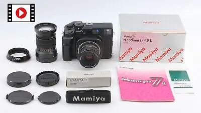 CLAD [ MINT ] Mamiya 7 II 7II Medium Format N 80mm 150mm L Black Strap JAPAN • $1