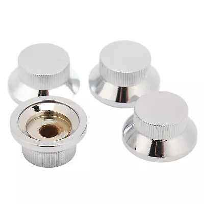 4Pcs Top Hat Knobs Electric Guitar Volume Tone Control Metal DTD • £11.40