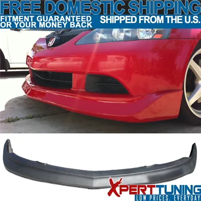 Fits 05-06 Acura RSX DC5 Mugen Type Unpainted Black Front Bumper Lip Spoiler PU • $103.09