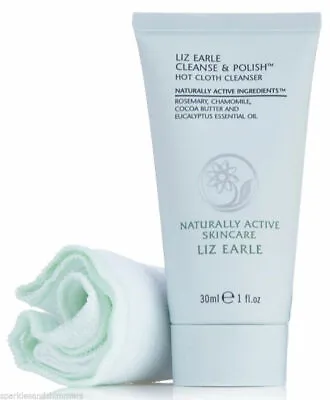 Liz Earle CLEANSE & POLISH Hot Cloth Cleanser 30ml + 1 X Organic Muslin Cloth • $9