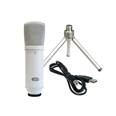 MXL DRK-USB | White USB Condenser Cardioid Microphone Kit • $130